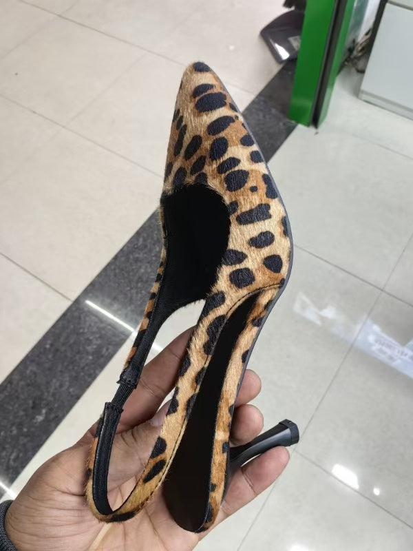 Women's Fashion Pointed Plus Size Slip-on High Heels