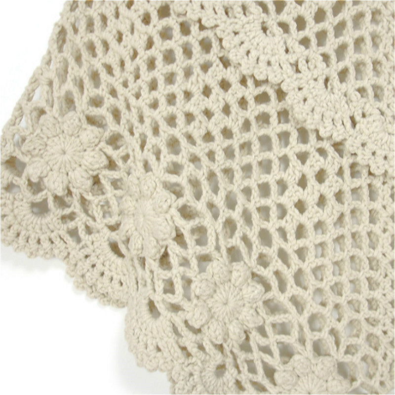 Women's Fashion Simple Crochet Bat Hollow Sweater