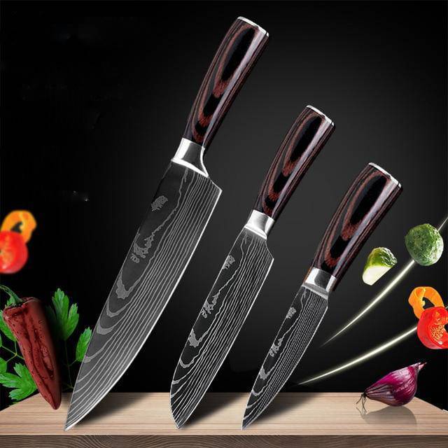 Professional Chef Knife Set - 6-8 Piece Kitchen Knife Collection