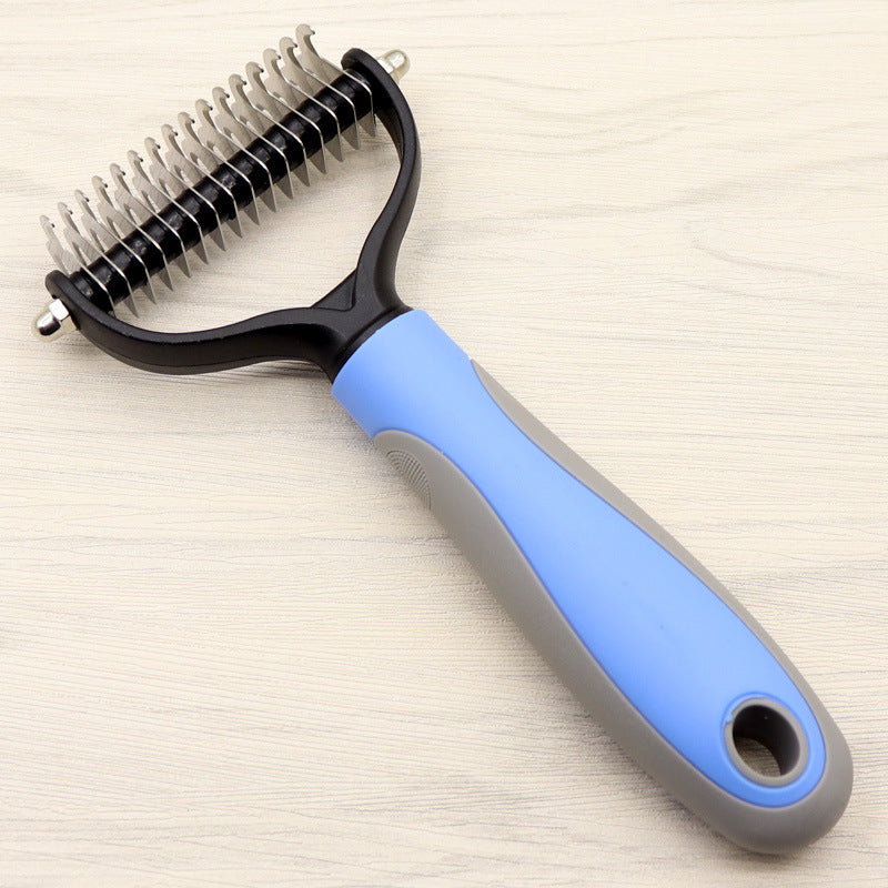 Pet Grooming Comb - Double-Sided Blade for Long-Haired Dogs