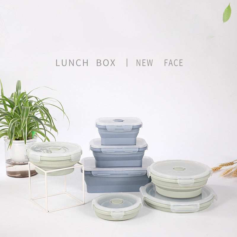 Silicone Lunch Box Set - BPA-Free Food Storage Containers