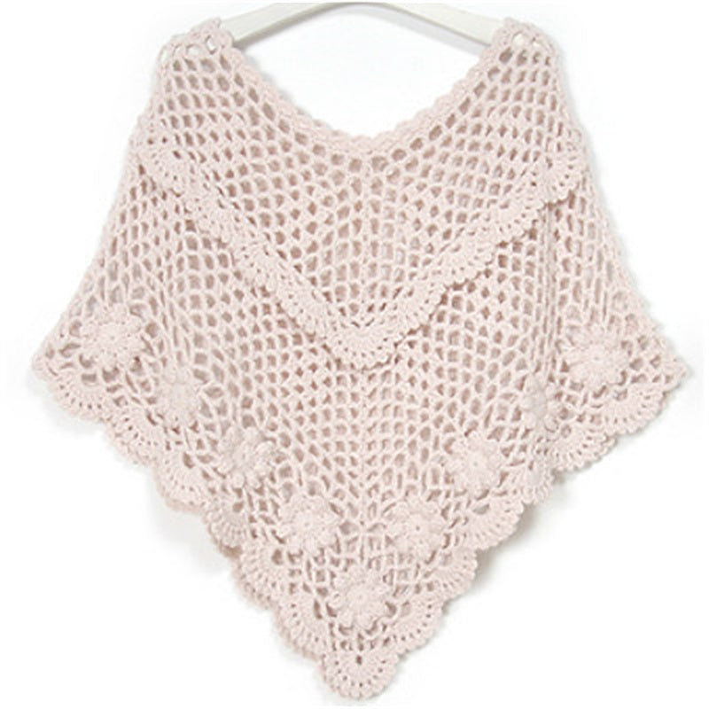 Women's Fashion Simple Crochet Bat Hollow Sweater