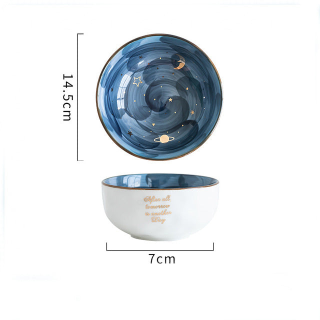 Cute Ceramic Breakfast & Salad Bowl Set
