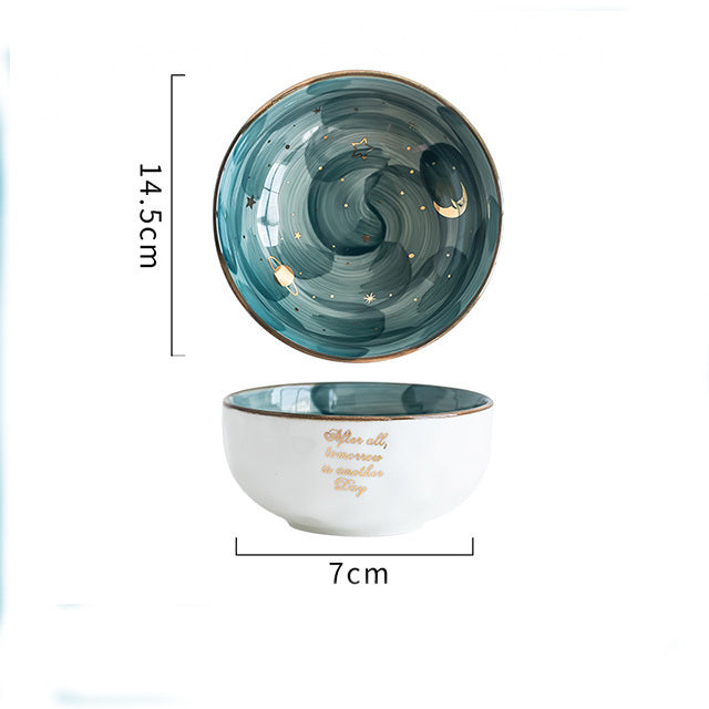 Cute Ceramic Breakfast & Salad Bowl Set