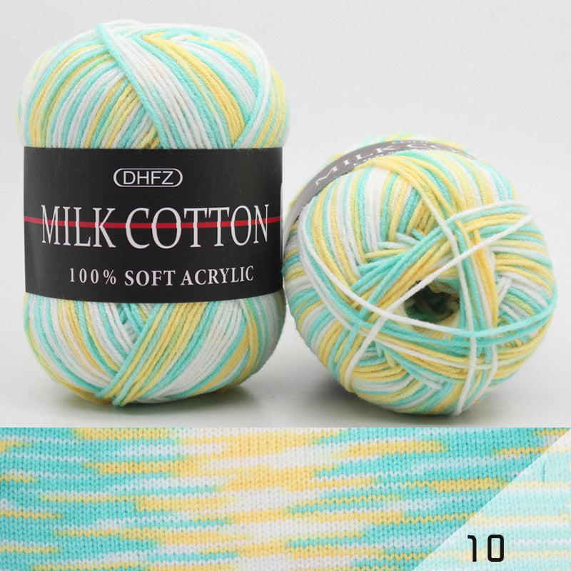 Multi-Color Jacquard Yarn - Medium Weight Craft Yarn