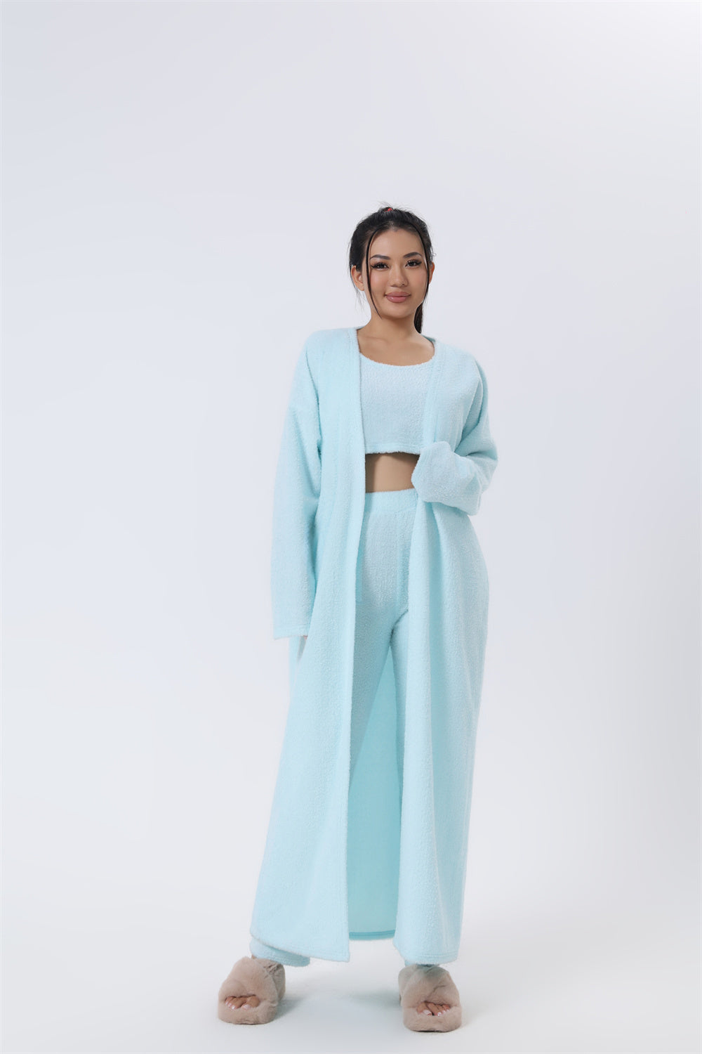 Women's 3-Piece Cozy Winter Pajama Lounge Set