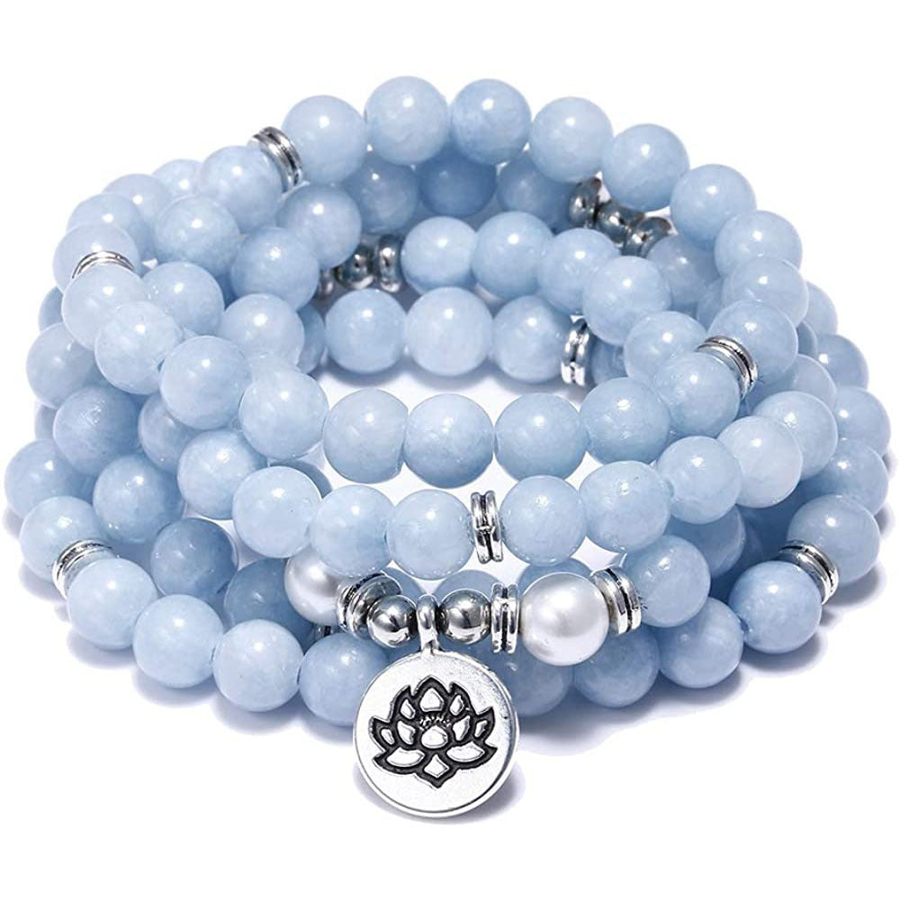 108 Buddha Beads Bracelet - Tiger Eye Stone Meditation Jewelry