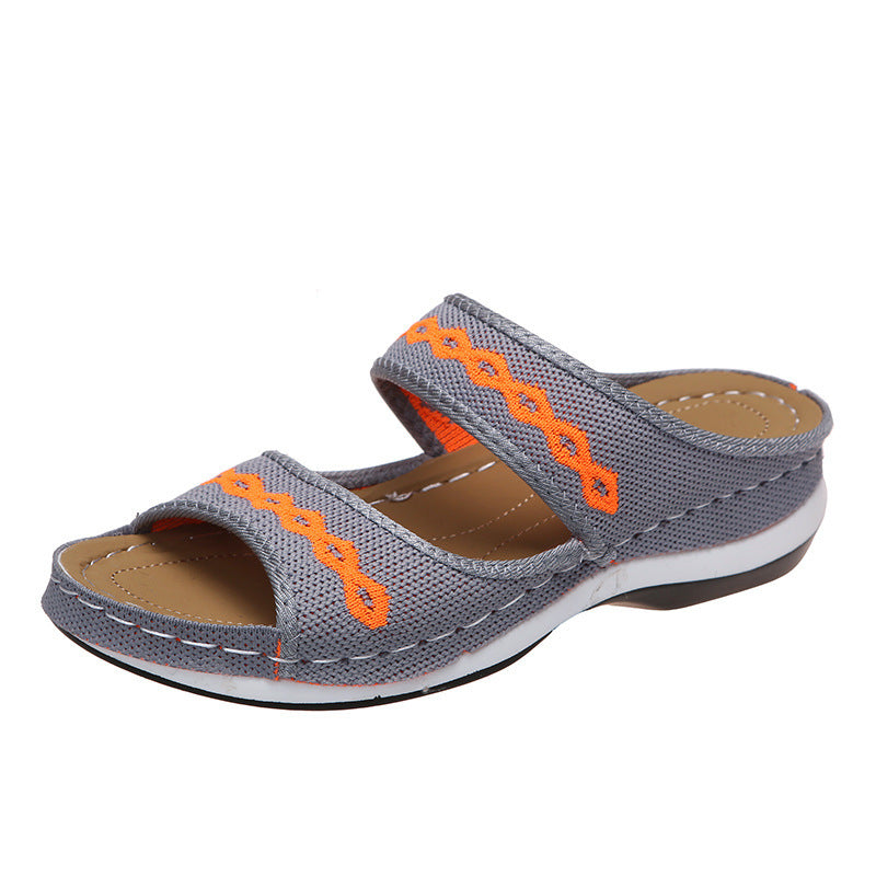 Women's Sandals Retro Wedge Slippers Outdoor Summer