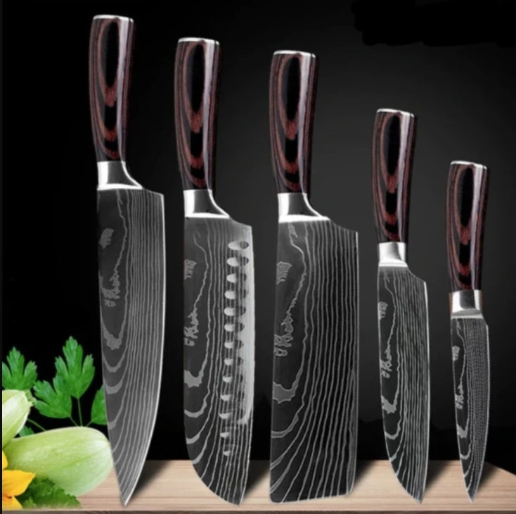 Professional Chef Knife Set - 6-8 Piece Kitchen Knife Collection