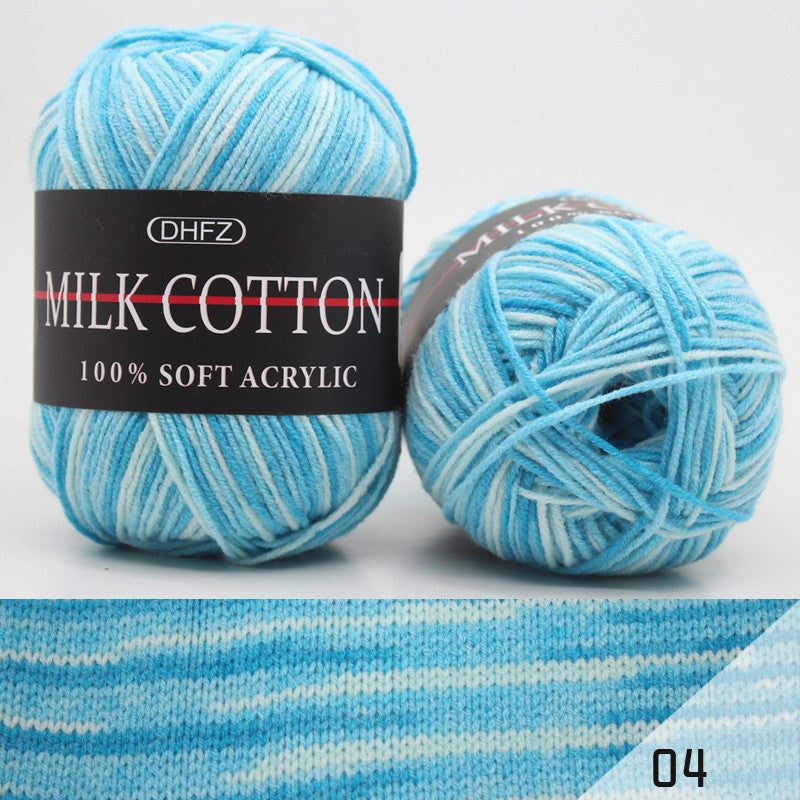 Multi-Color Jacquard Yarn - Medium Weight Craft Yarn