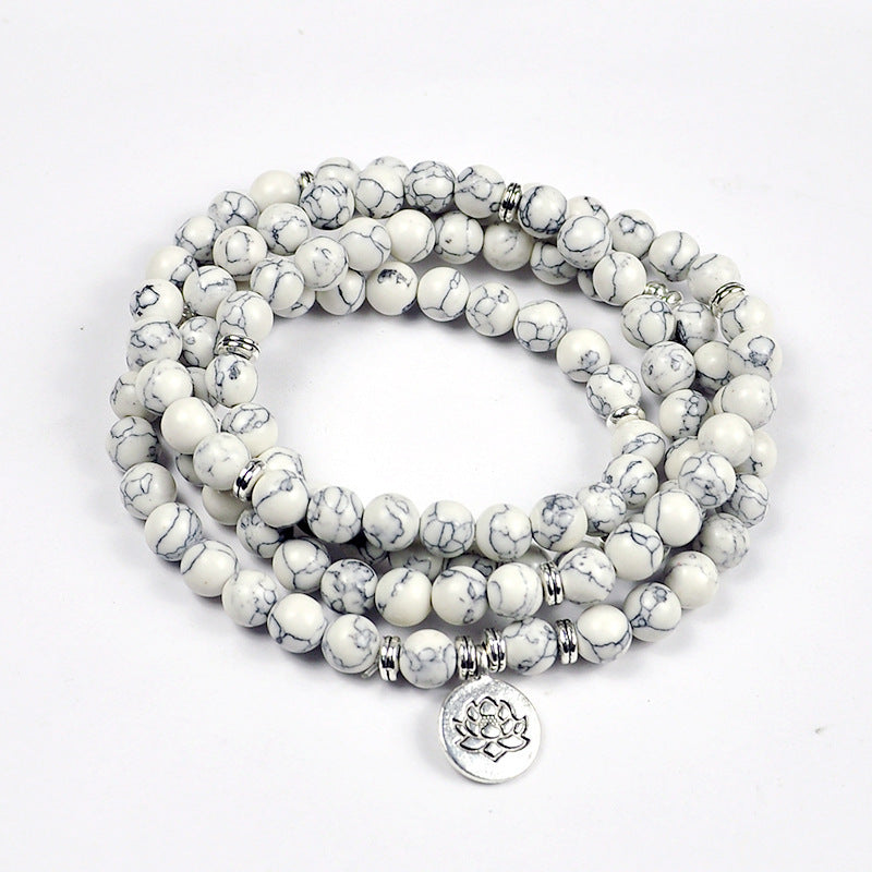 108 Buddha Beads Bracelet - Tiger Eye Stone Meditation Jewelry