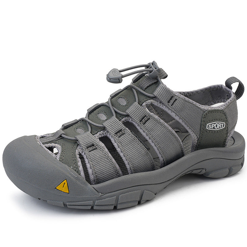 Men's Thick Bottom Toe Cap Beach Upstream Plus Size Outdoor Casual Shoes