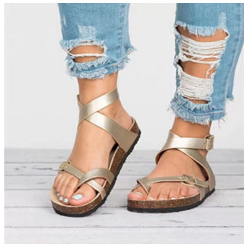 Women's Flat Lightweight Outer Cork Slippers