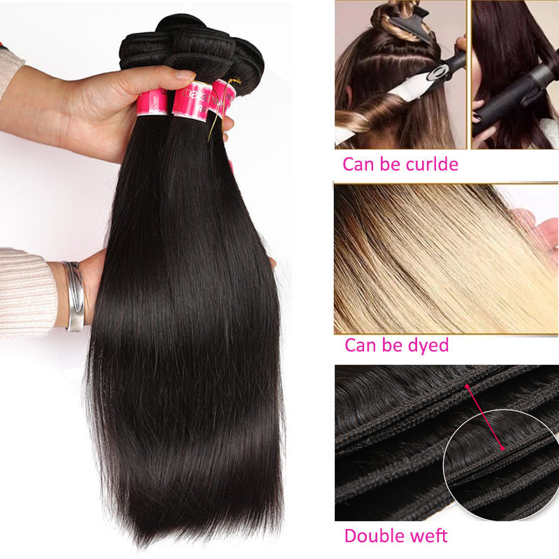 Real Human Hair Wigs Inverted And Natural Color