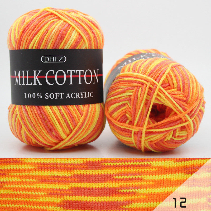 Multi-Color Jacquard Yarn - Medium Weight Craft Yarn
