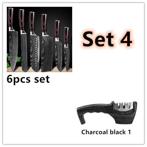 Professional Chef Knife Set - 6-8 Piece Kitchen Knife Collection