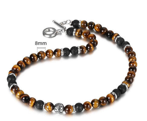 108 Buddha Beads Bracelet - Tiger Eye Stone Meditation Jewelry