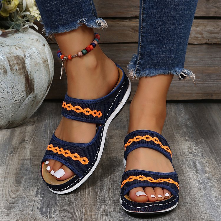 Women's Sandals Retro Wedge Slippers Outdoor Summer