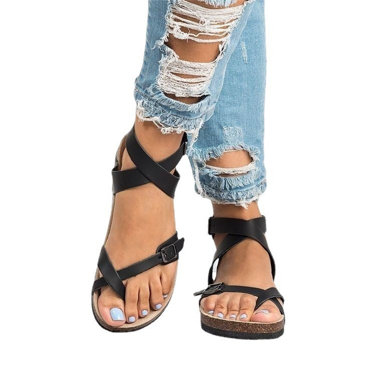 Women's Flat Lightweight Outer Cork Slippers