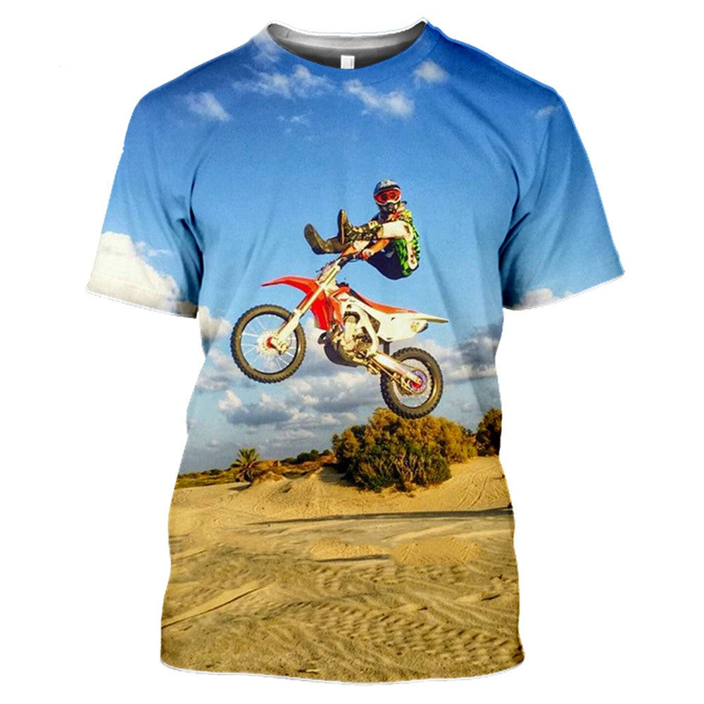 3D Digital Printing Men's Short Sleeve Casual