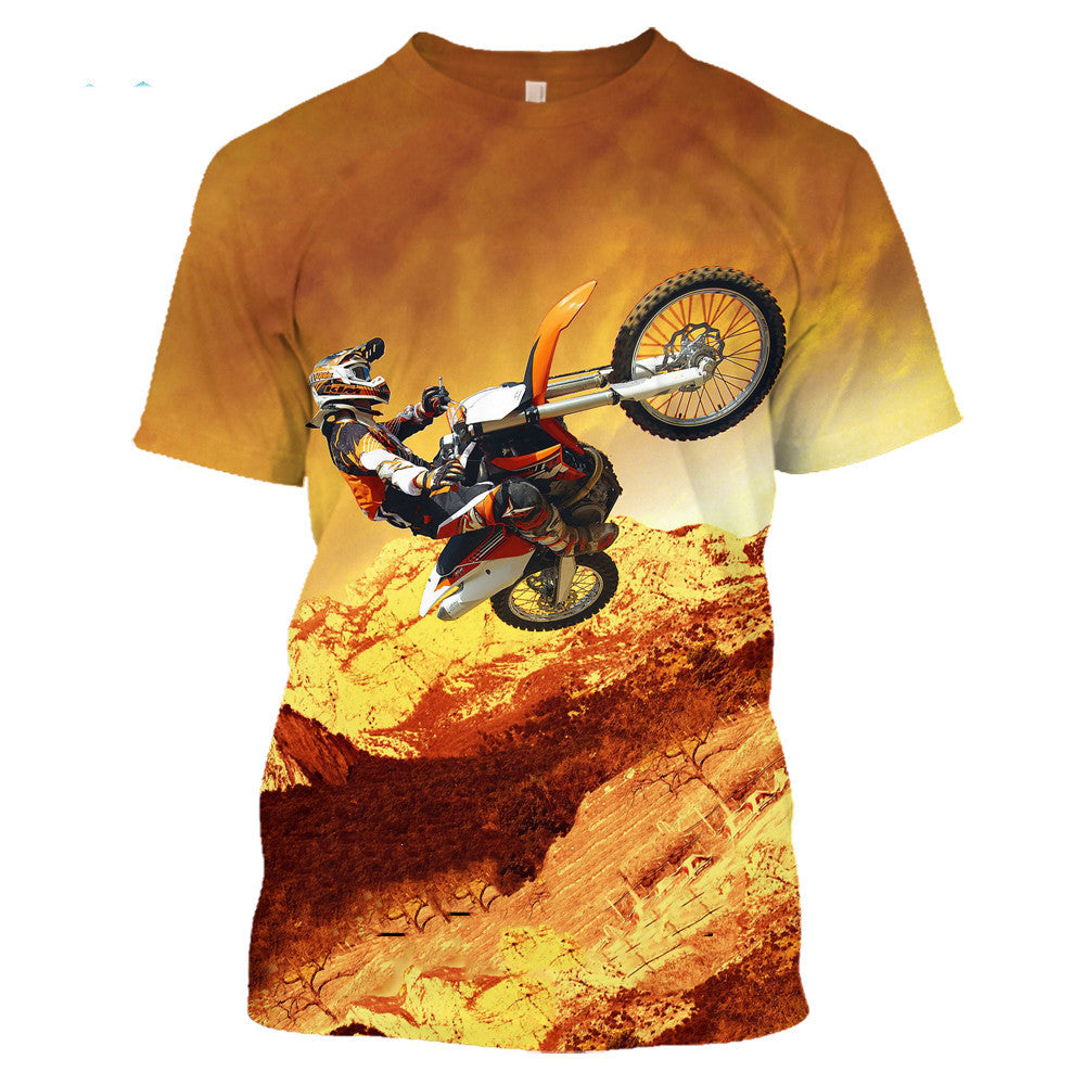 3D Digital Printing Men's Short Sleeve Casual