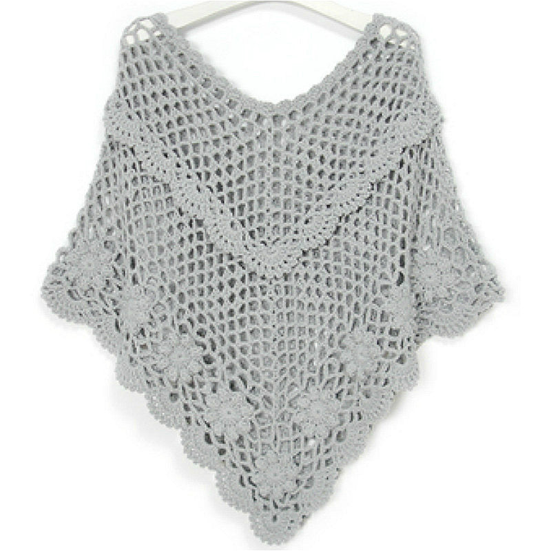 Women's Fashion Simple Crochet Bat Hollow Sweater