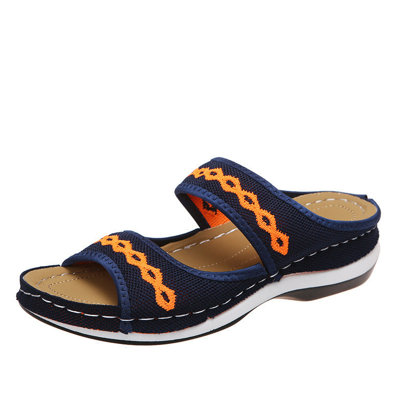 Women's Sandals Retro Wedge Slippers Outdoor Summer
