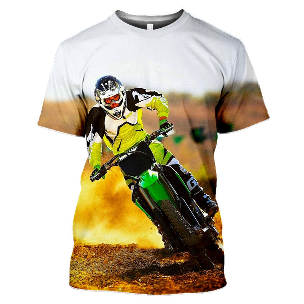 3D Digital Printing Men's Short Sleeve Casual