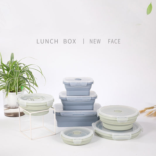 Silicone Lunch Box Set - BPA-Free Food Storage Containers