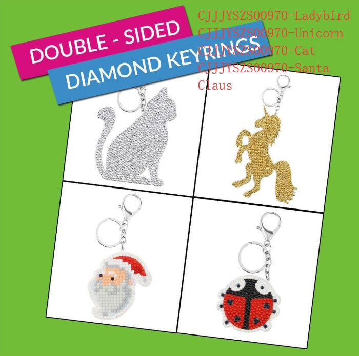 Animal Diamond Painting Keychain - DIY Craft Keychain