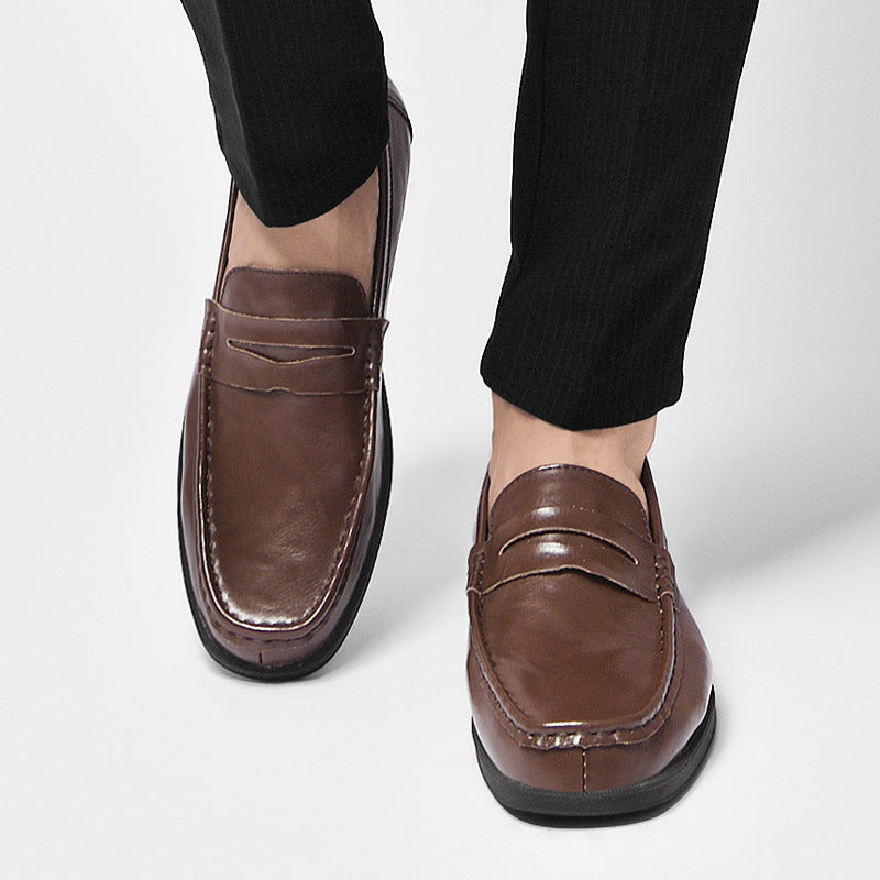 Men's British Style Breathable Leather Casual Shoes