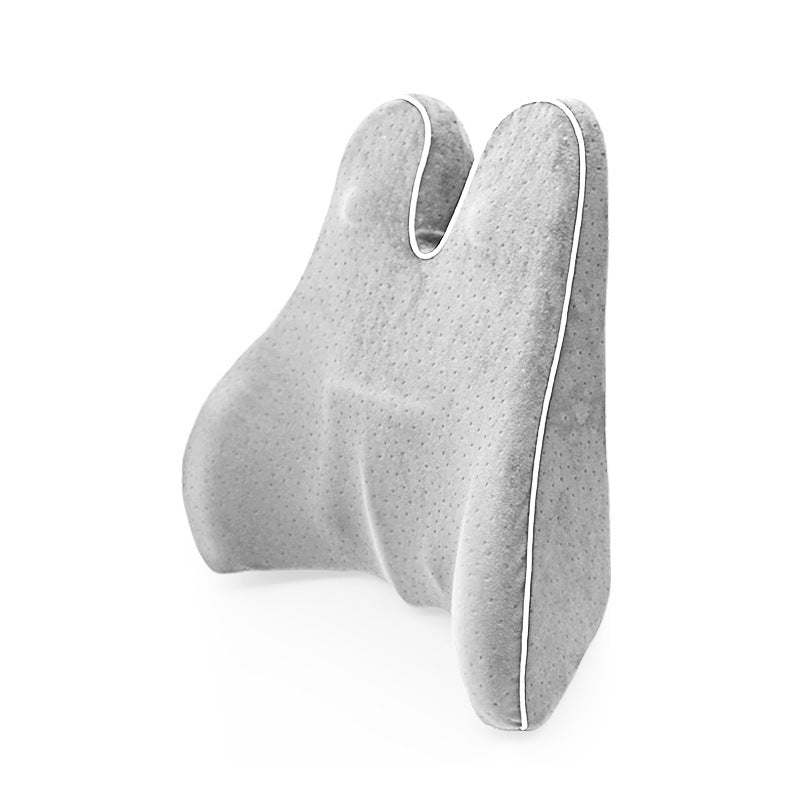 Memory Foam Lumbar Support Pillow - Car Seat & Office Chair Cushion