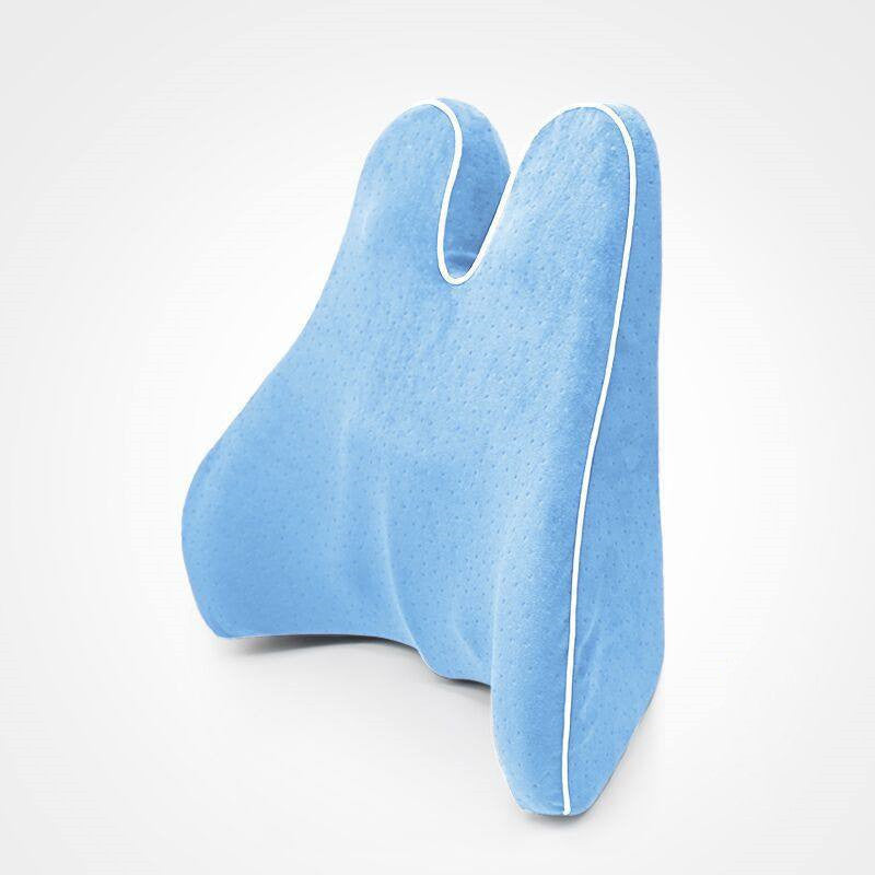 Memory Foam Lumbar Support Pillow - Car Seat & Office Chair Cushion