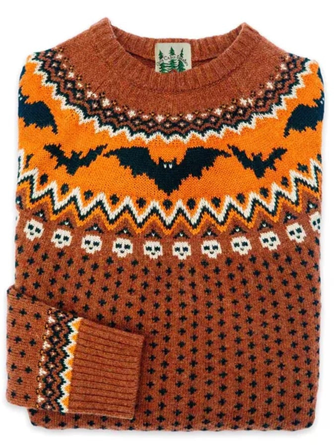 Women's Simple Loose Digital Printed Round Neck Sweater