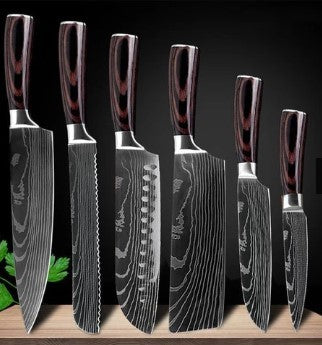 Professional Chef Knife Set - 6-8 Piece Kitchen Knife Collection