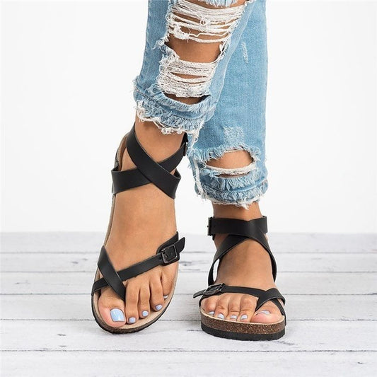 Women's Flat Lightweight Outer Cork Slippers