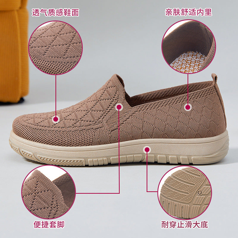 Women's Low-cut Flat Slip-on Soft Bottom Comfortable Shoes