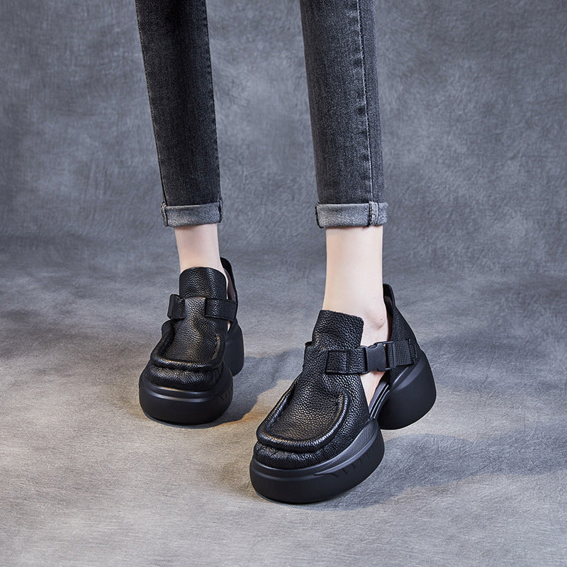 Summer Platform Retro Literary Lady Sandals