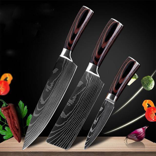 Professional Chef Knife Set - 6-8 Piece Kitchen Knife Collection