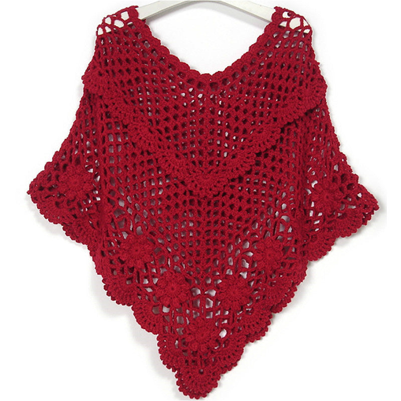 Women's Fashion Simple Crochet Bat Hollow Sweater