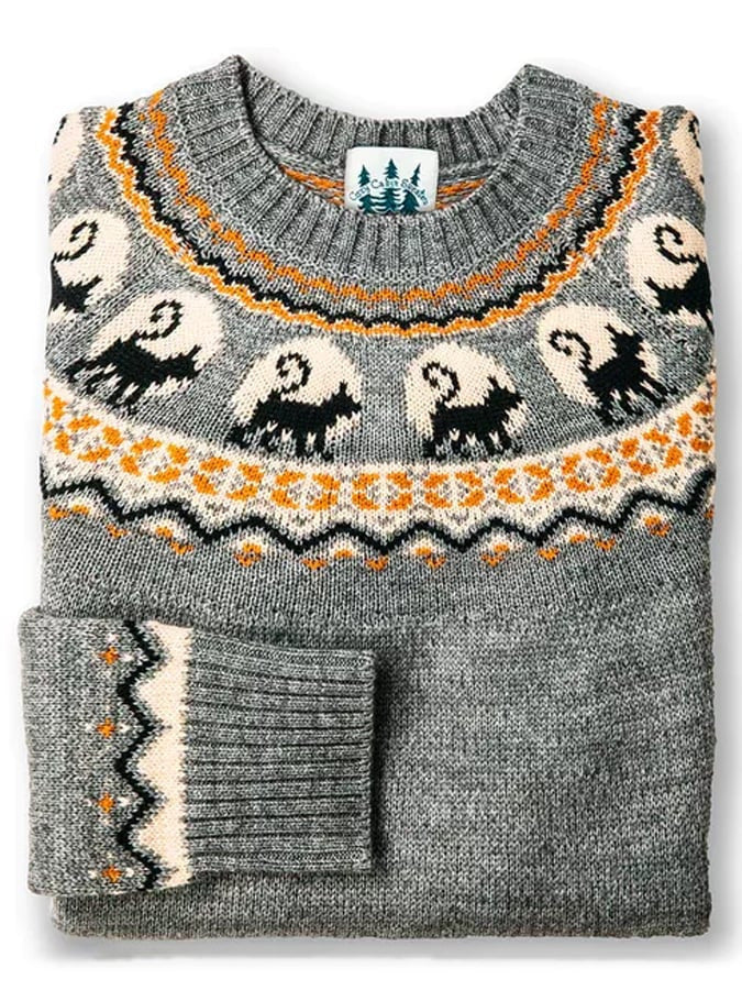 Women's Simple Loose Digital Printed Round Neck Sweater