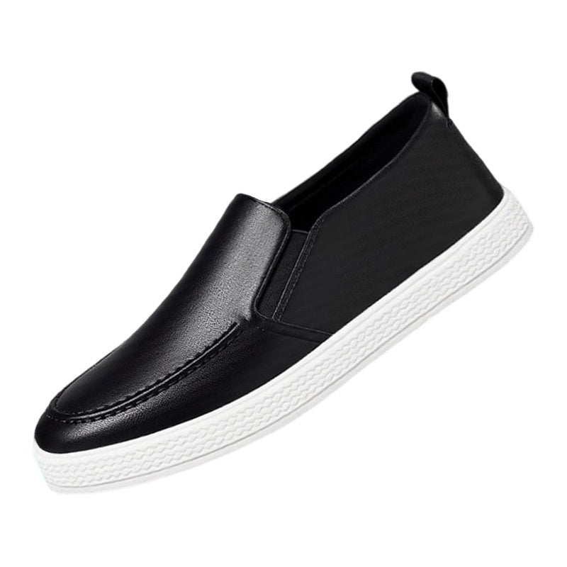 Men's Slip-On Kitchen Work Shoes - Leather Non-Slip