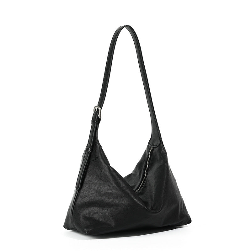 All-match Casual Leather Commuter Shoulder Dumpling Bag
