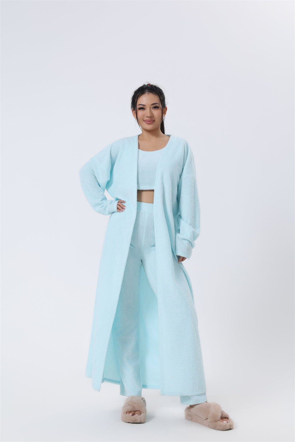 Women's 3-Piece Cozy Winter Pajama Lounge Set