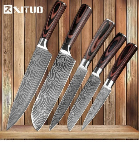Professional Chef Knife Set - 6-8 Piece Kitchen Knife Collection