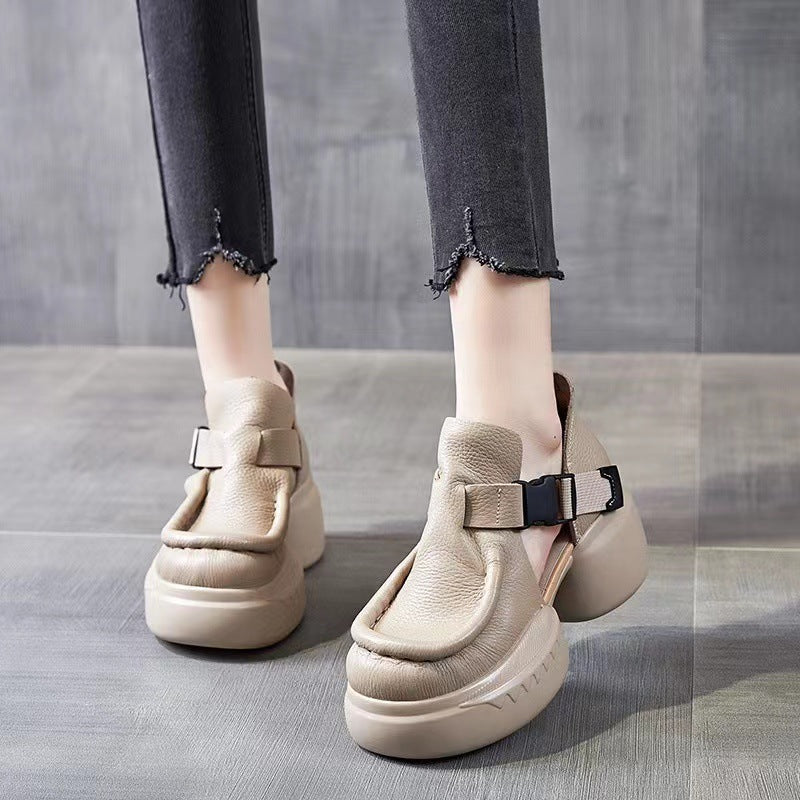Summer Platform Retro Literary Lady Sandals