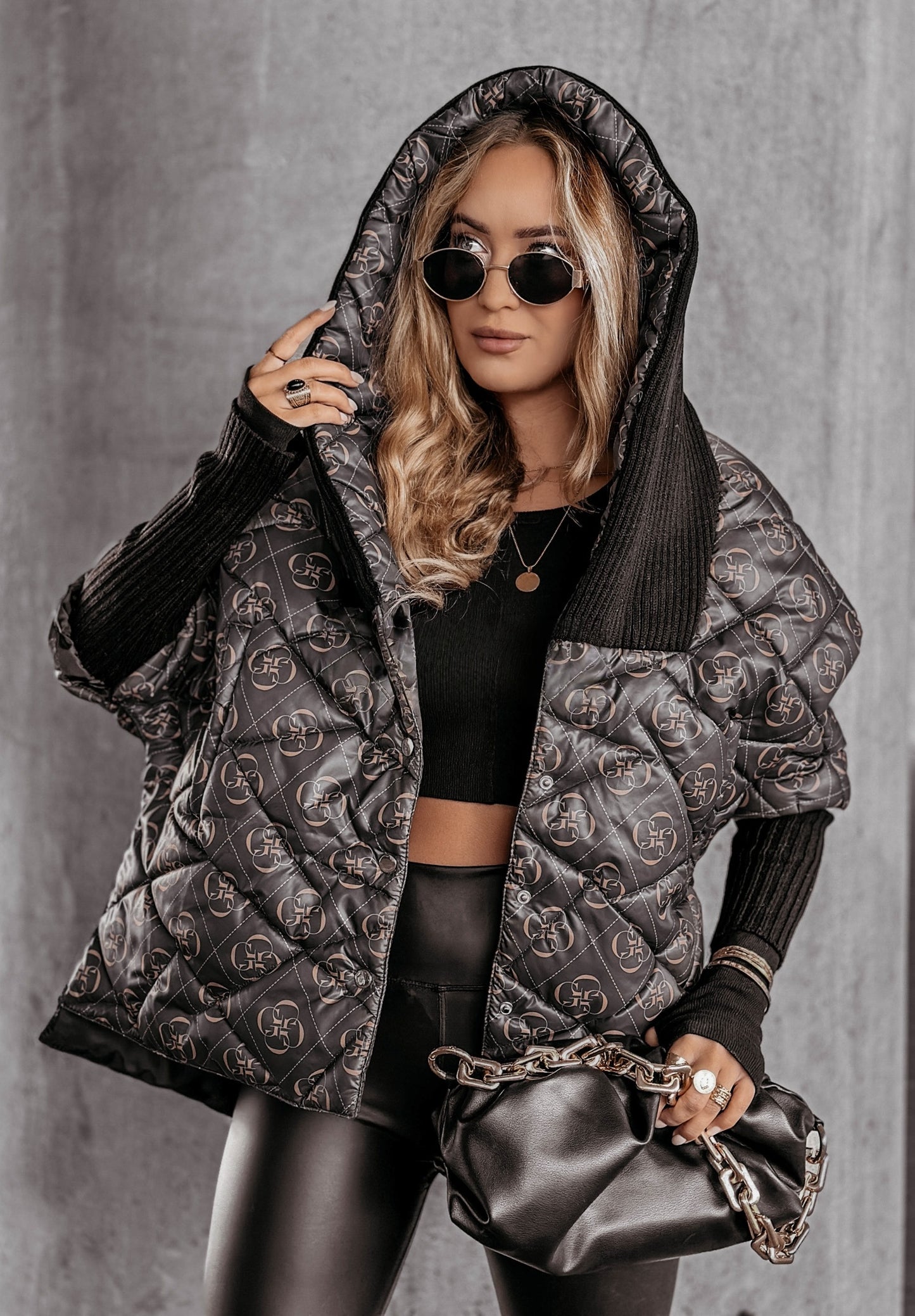 Women's Large Lapel Cotton-padded Coat Fashionable Jacket