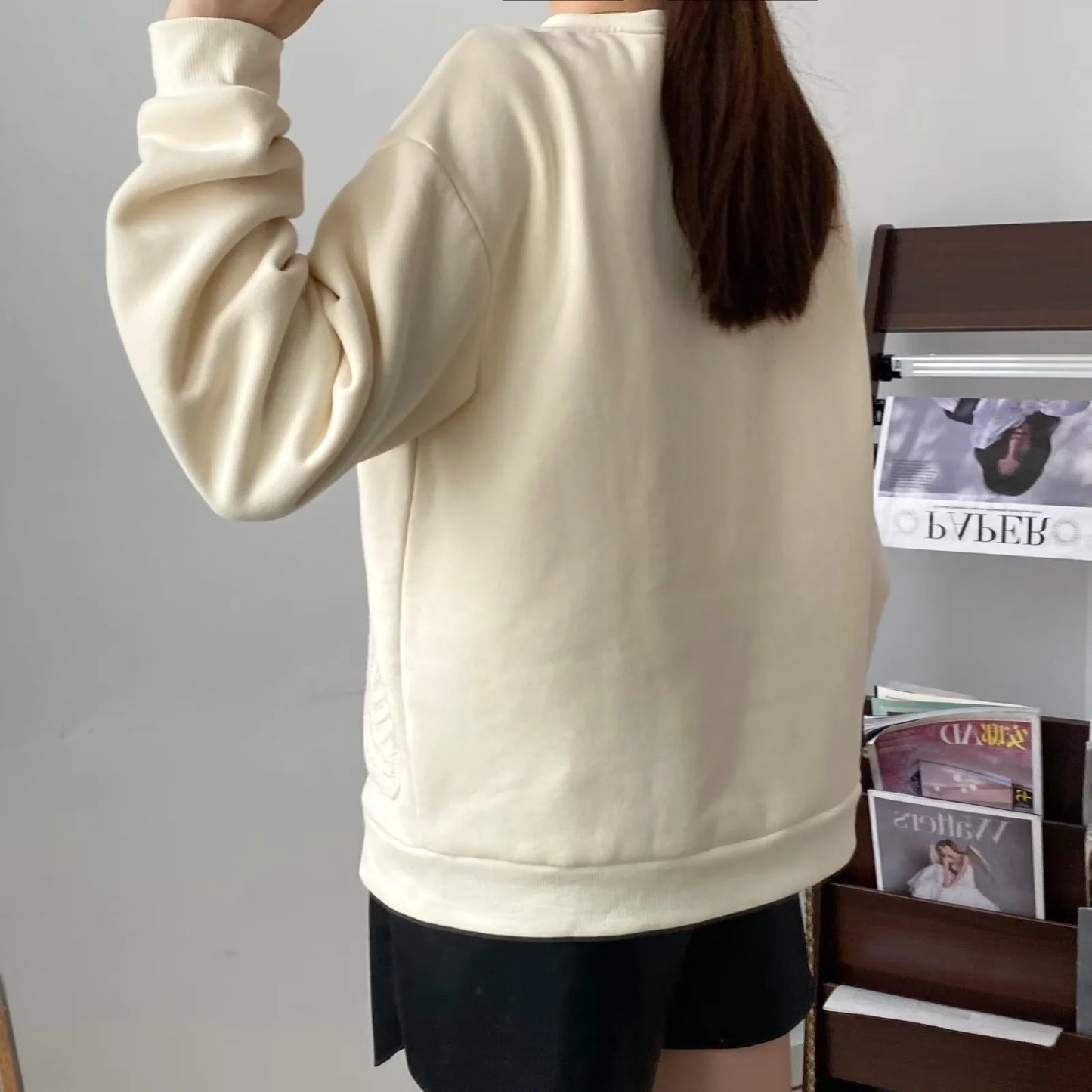 Hand-knitted Knitted Pocket Sweatshirt