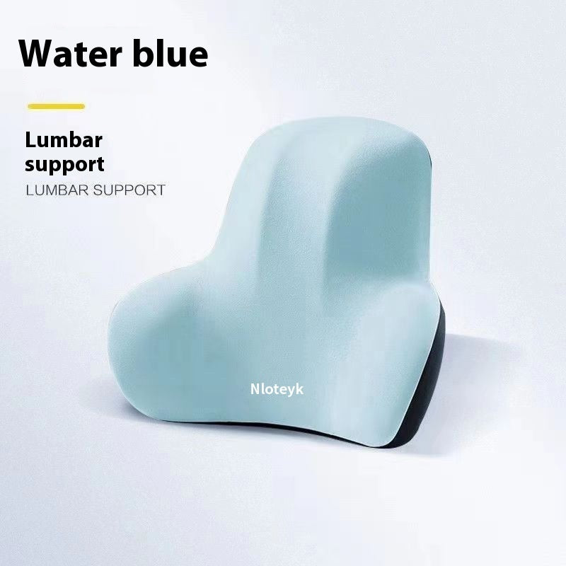 Four Seasons Universal Car Memory Foam Waist Cushion Back Cushion Headrest Cervical Spine Neck Pillow Car Pillow Seat Headrest