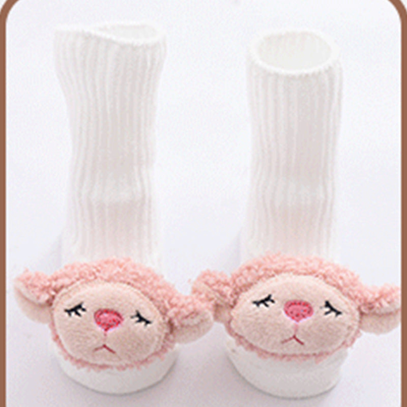 Baby Socks - Soft Cotton Infant Socks with Animal Designs